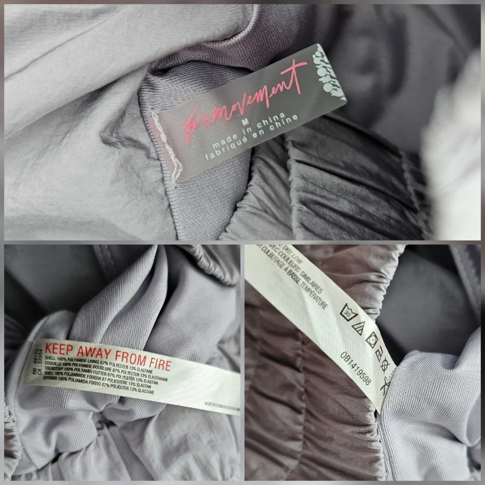 Free People Movement the Way Home skort Silver Mauve Lilac - Picture 7 of 12
